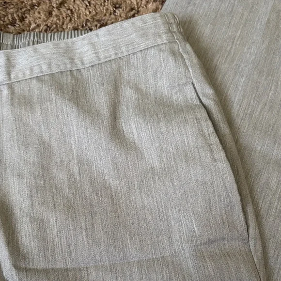 Alfred Dunner Light Gray straight-Leg Pants 8P - Picture 4 of 4